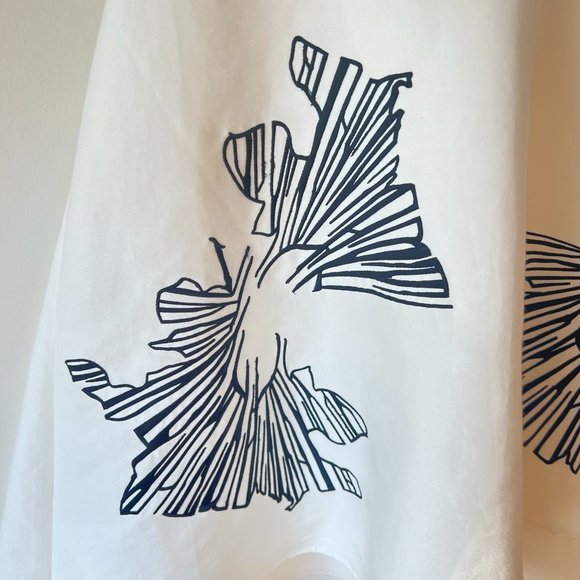 New Halston Heritage layered Skirt Cream Black Cocktail mini Dress, Size 4 - Picture 7 of 15